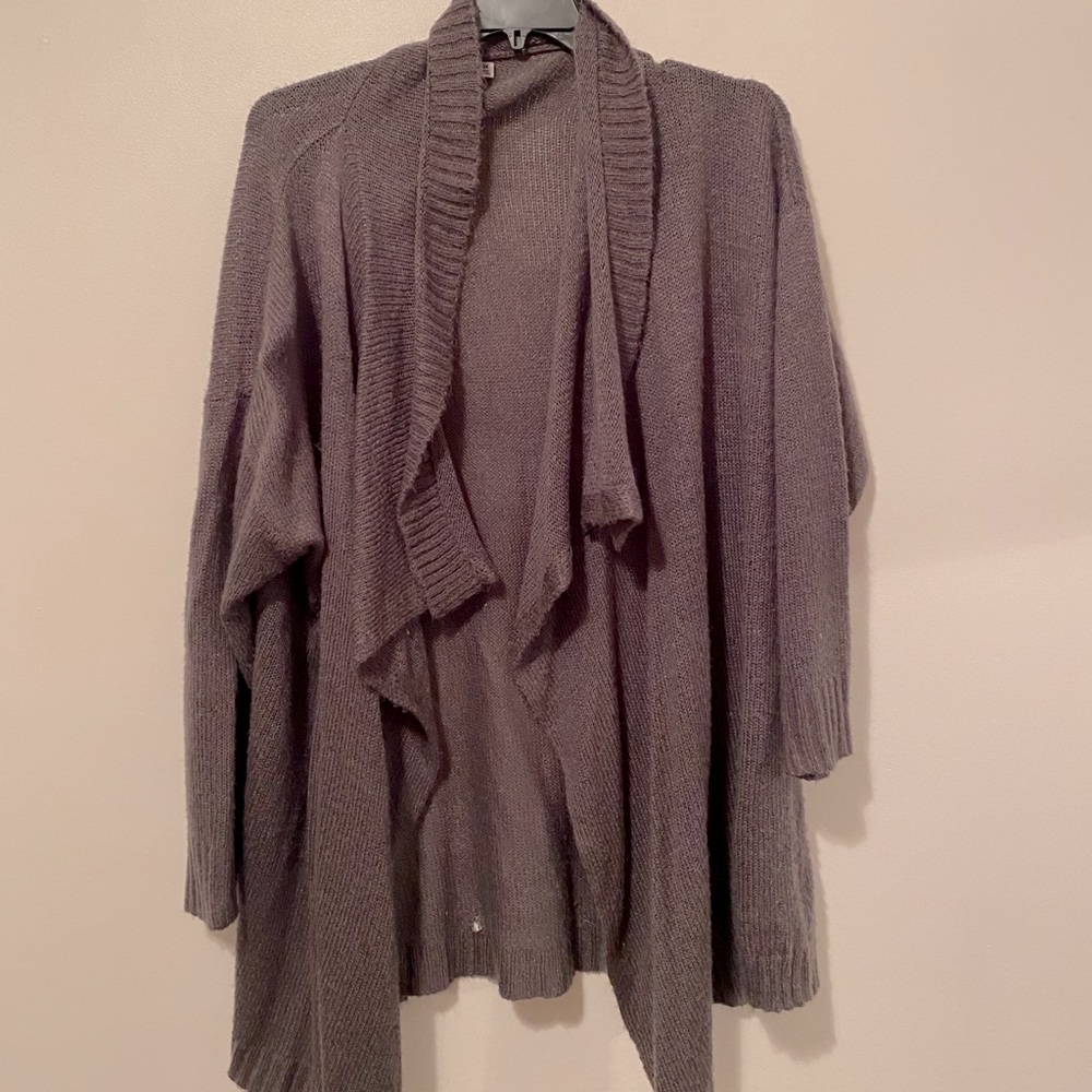 Plus Size Waterfall Cardigan